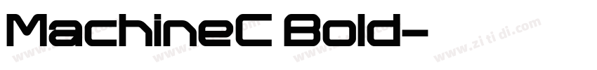 MachineC Bold字体转换